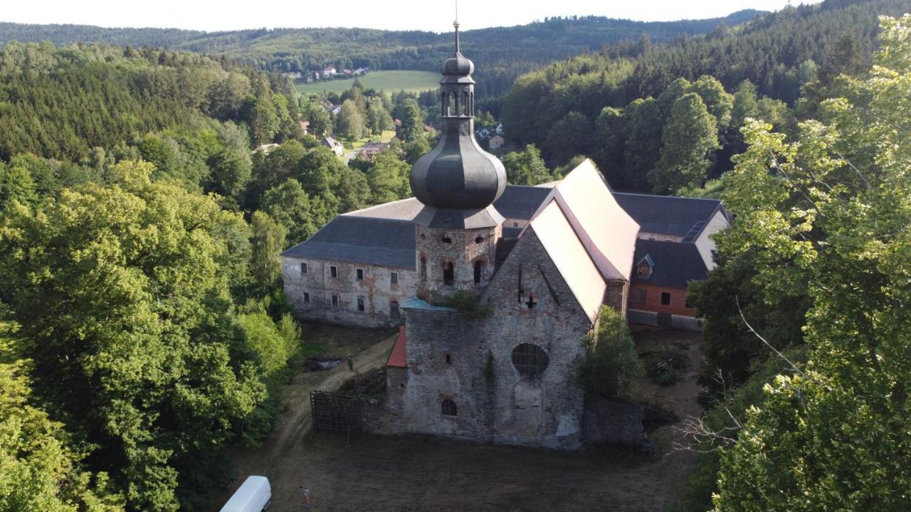 Maringotka Na Samote Na Kozi Farme Hotel Pobezovice Exterior photo